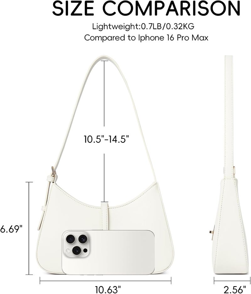 CLUCI Shoulder Bag for Women, Purses for Women, Handbag Hobo Bags Vegan Leather Crossbody Purse with Adjustable Strap - Image 3